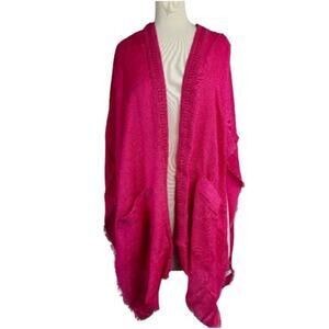 NWT Treasure & Bond Lace Trim Short Sleeve Ruana Top